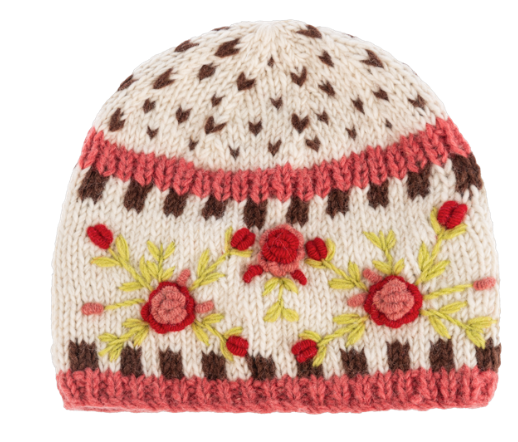 EMBROIDERED WOOL KNIT HATS