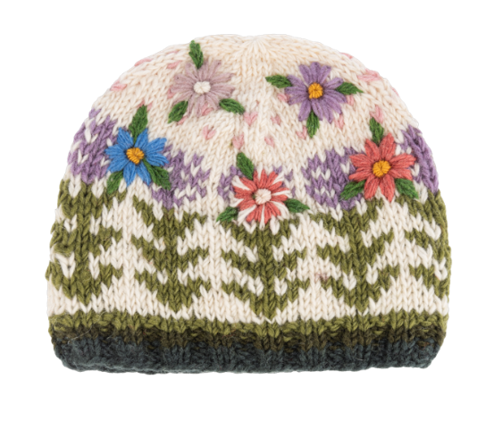 EMBROIDERED WOOL KNIT HATS