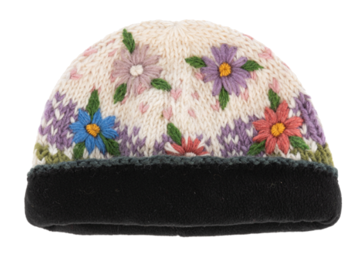 EMBROIDERED WOOL KNIT HATS