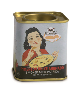 EL AVION SMOKED SWEET PAPRIKA IN VINTAGE TIN 2.65oz.