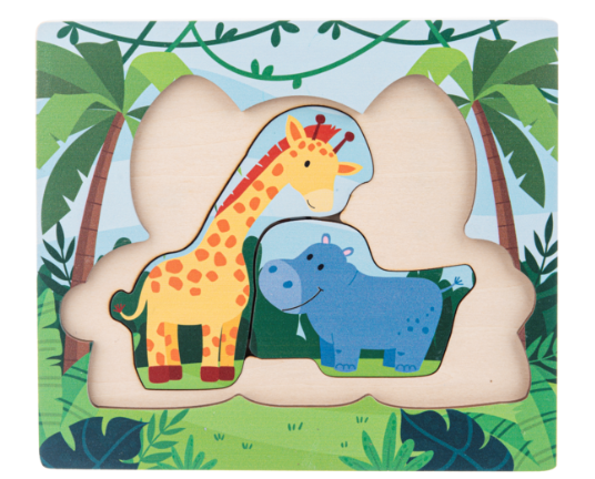 WOODEN JUNGLE LAYERED PUZZLE
