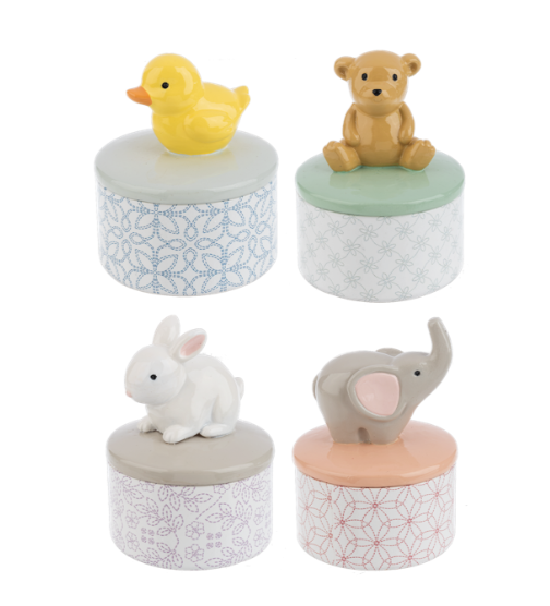 BABY ANIMAL KEEPSAKE BOX - ASSORTED