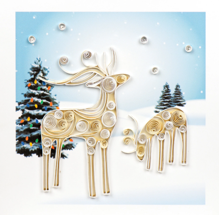 QUILLING CARD - GREETING CARDS - CHRISTMAS HOLIDAY ASSORTED