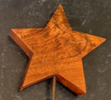 JINGO WORKS WOOD CHRISTMAS TREE TOPPERS - ASSORTED