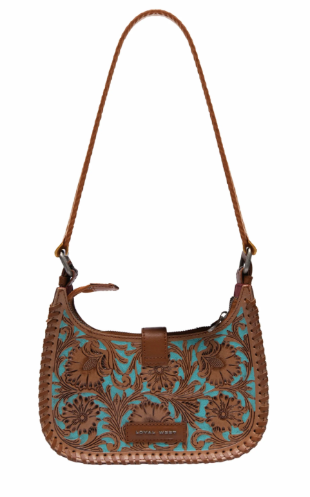 LOYAL WEST DANNIA MEDIUM PURSE - WHISKEY & WATER 8.75 (W) X 8.25 (H) X 3 (D)