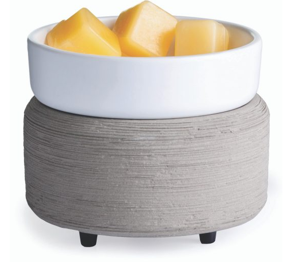 CANDLE WARMER 2-IN-1 CLASSIC WARMER - GREY TEXTURE