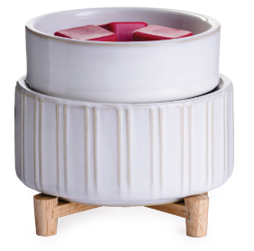 CANDLE WARMER 2-IN-1 CLASSIC WARMER - CERAMIC & WOOD