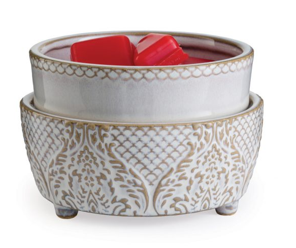 CANDLE WARMERS 2-IN-1 CLASSIC WARMER - VINTAGE WHITE