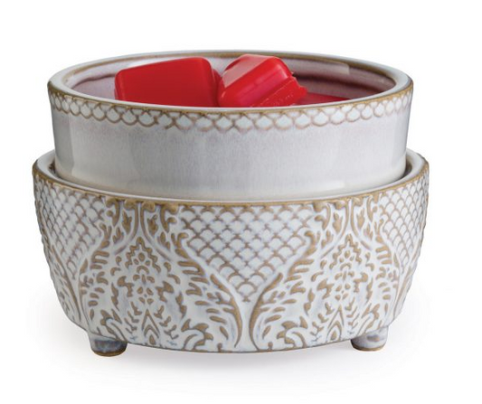 CANDLE WARMERS 2-IN-1 CLASSIC WARMER - VINTAGE WHITE