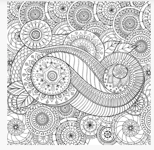 PEACEFUL PAISLEYS ARTIST'S COLORING BOOK