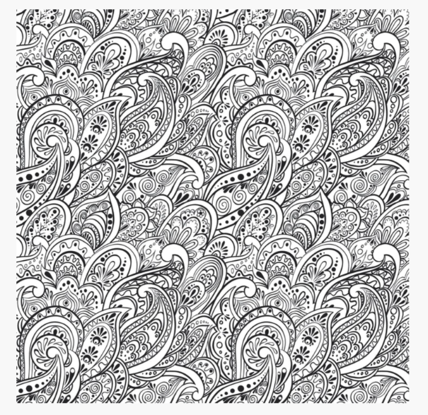 PEACEFUL PAISLEYS ARTIST'S COLORING BOOK