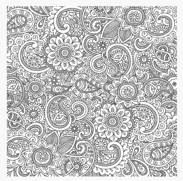 PEACEFUL PAISLEYS ARTIST'S COLORING BOOK