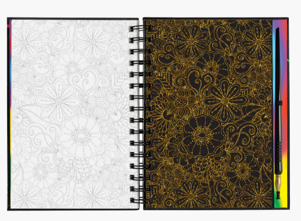EXTREME! FLOWERS SCRATCH AND SKETCH