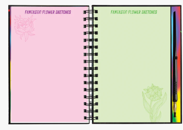 EXTREME! FLOWERS SCRATCH AND SKETCH