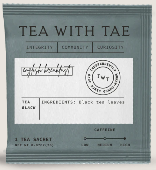 TEA WITH TAE English Breakfast Mini Tea Tube