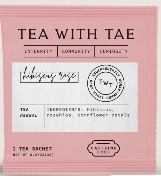 TEA WITH TAE - Hibiscus Rose Mini Tea Tube