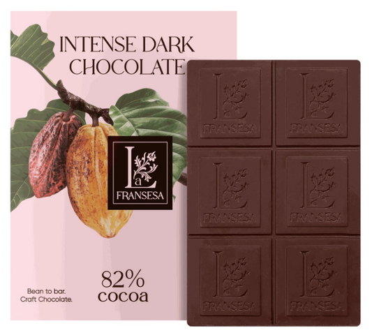 LA FRANSESA 82% COLOMBIAN CACAO - INTENSE DARK CHOCOLATE CRAFTED CHOCOLATE BAR