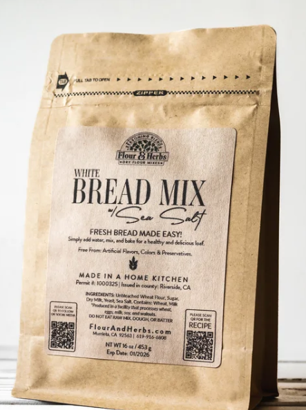 FLOUR & HERBS WHITE BREAD MIX W/SEA SALT