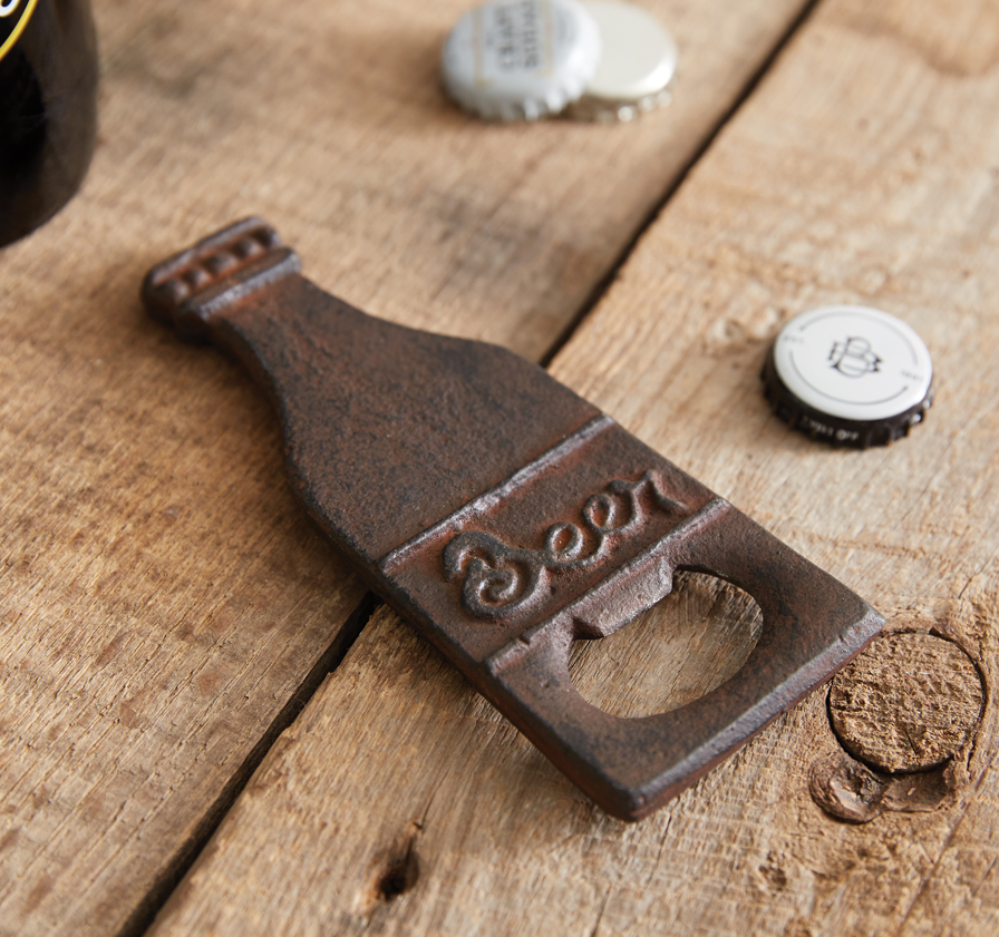 CAST IRON BEER BOTTLE OPENER