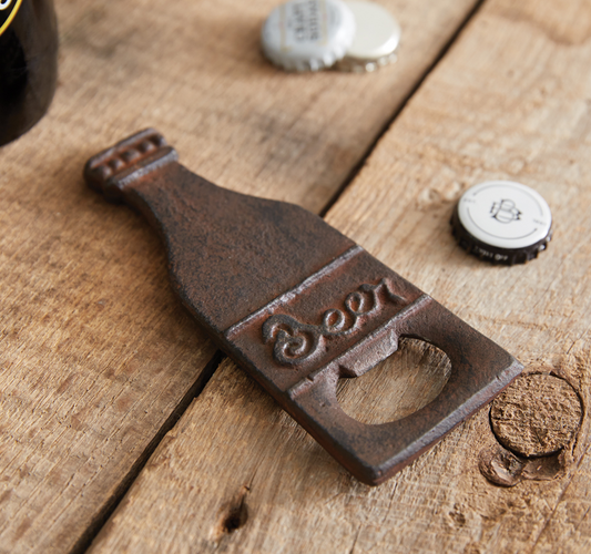 CAST IRON BEER BOTTLE OPENER