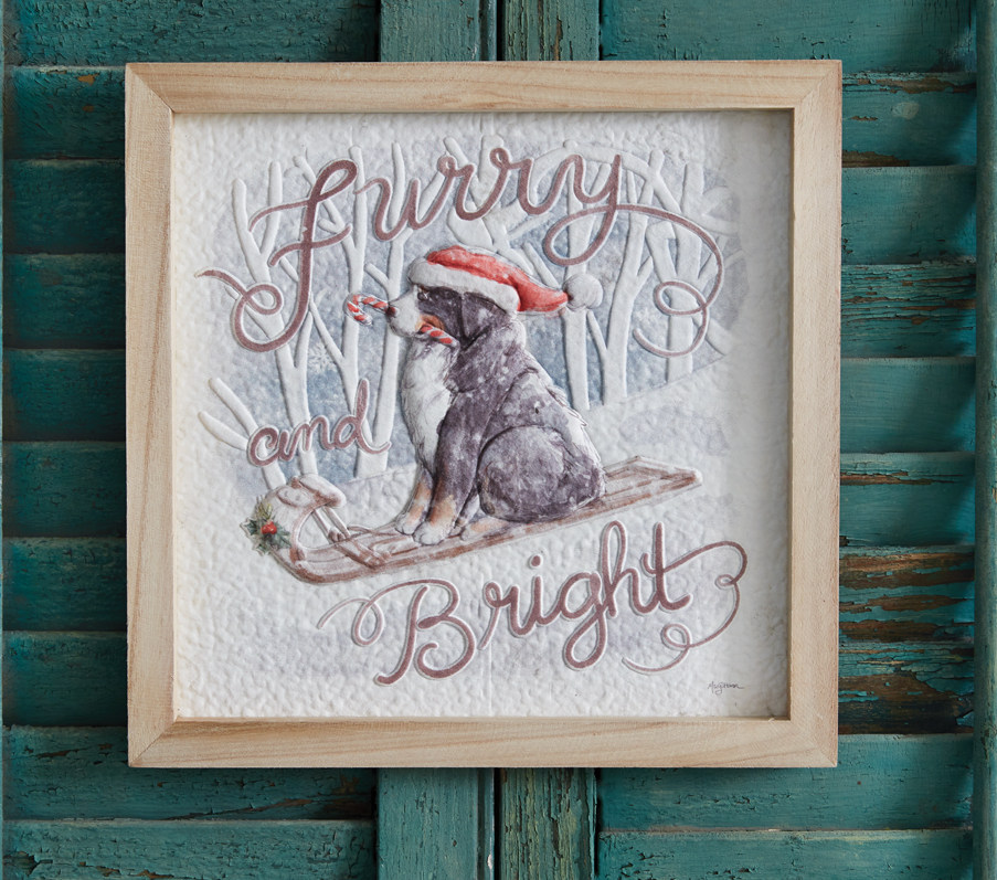 HOLIDAY SEASON DOG ART - ASSORTED