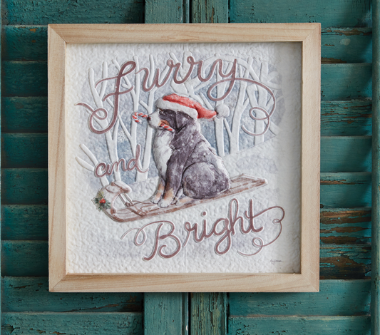HOLIDAY SEASON DOG ART - ASSORTED