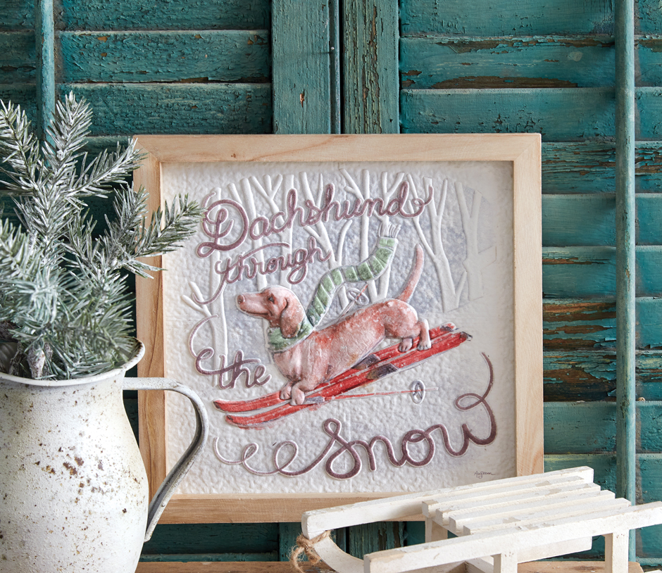 HOLIDAY SEASON DOG ART - ASSORTED