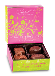 ABDALLAH CANDIES - 4 PIECE SAMPLER ASSORTED CHOCOLATES