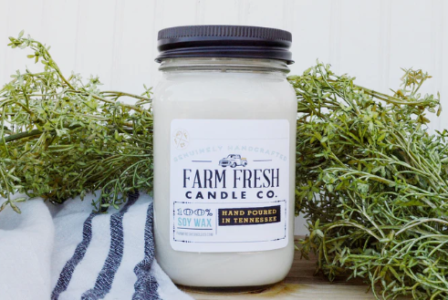 FARM FRESH CANDLE CO. SOY CANDLES AND WAX - ASSORTED