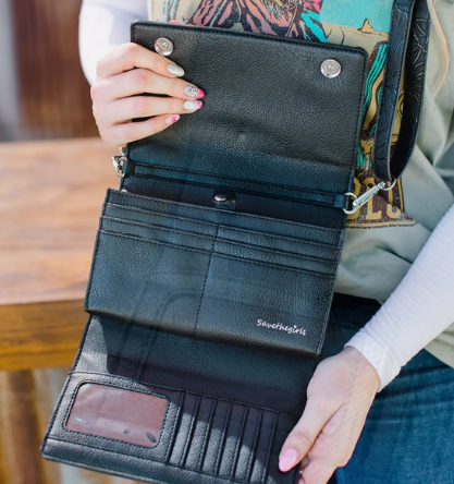STG- VISTA VAIL CROSSBODY TOUCHSCREEN PHONE PURSE RFID - ASSORTED
