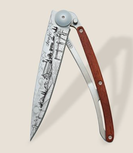 DEEJO KNIVES - 37G CORAL WOOD/ FARMER