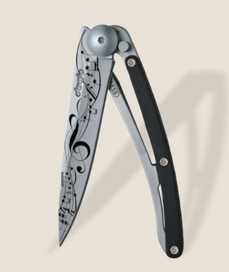 DEEJO KNIVES - 27G EBONY WOOD/ SCORE