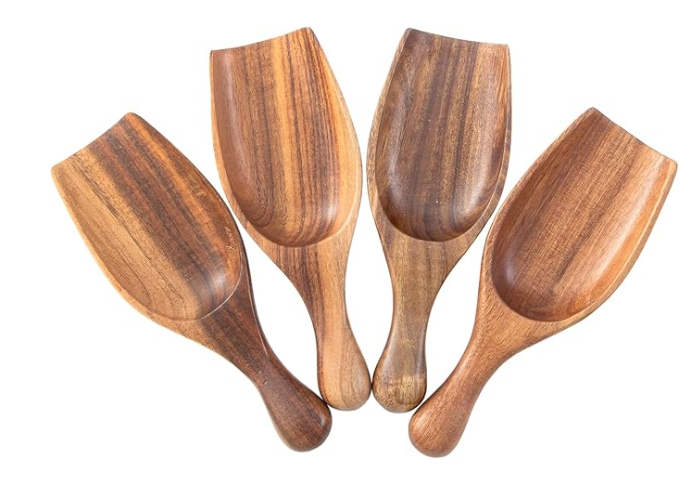 ACACIA WOOD SCOOPS - ASSORTED