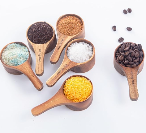 ACACIA WOOD SCOOPS - ASSORTED