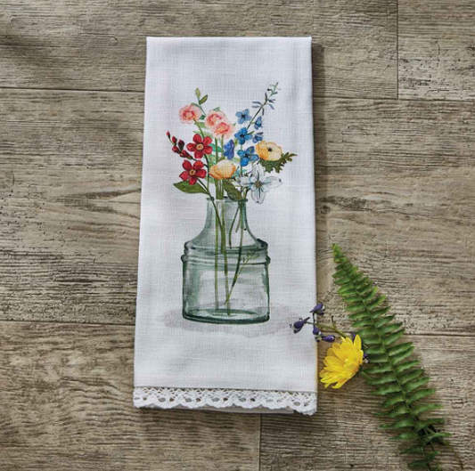 PARK DESIGNS WILDFLOWER SKETCHBOOK DECORATIVE DISHTOWEL