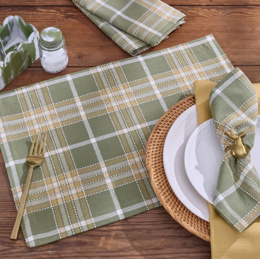 PARK DESIGNS BLOSSOM GRAVE PLACEMAT AND NAPKIN