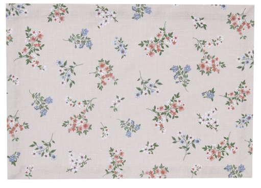 PARK DESIGNS FRENCH BACKYARD FLOWERS PLACEMAT AND NAPKIN
