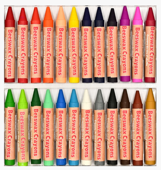 BEESWAX CRAYONS (SET OF 24 COLORS)