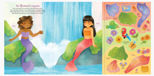 MERMAIDS STICKER DOLL DRESS-UP BOOK