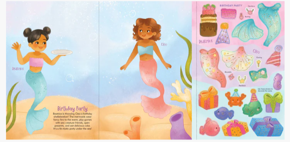 MERMAIDS STICKER DOLL DRESS-UP BOOK