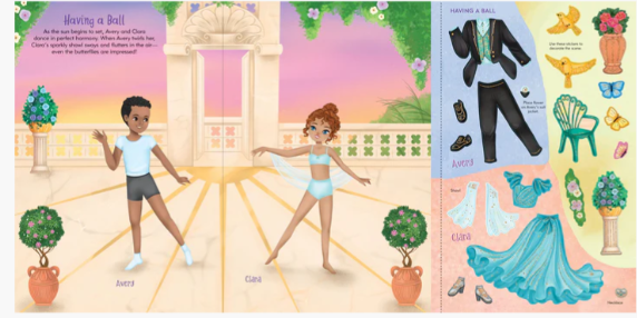 DANCERS STICKER DOLL DRESS-UP BOOK