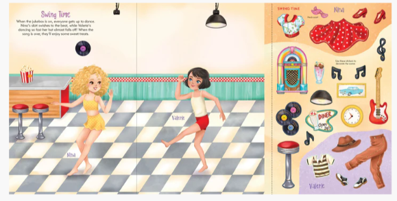 DANCERS STICKER DOLL DRESS-UP BOOK