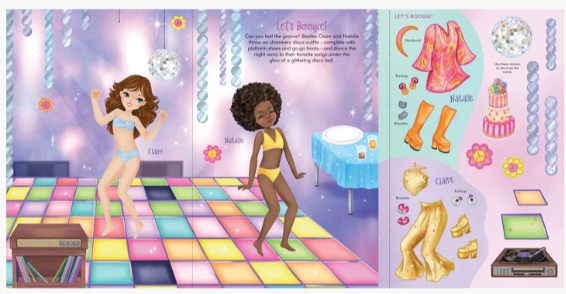 DANCERS STICKER DOLL DRESS-UP BOOK