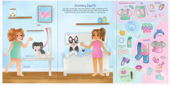 PUPPIES STICKER DOLL DRESS-UP BOOK