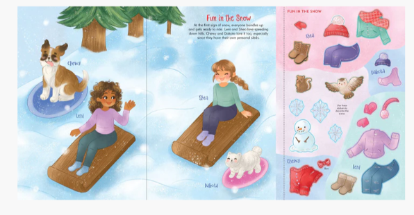 PUPPIES STICKER DOLL DRESS-UP BOOK