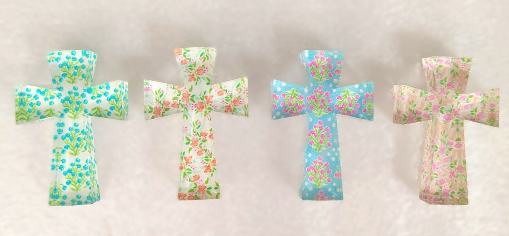 ACRYLIC CROSS BY HALEY BUSH 2"x5"x3"