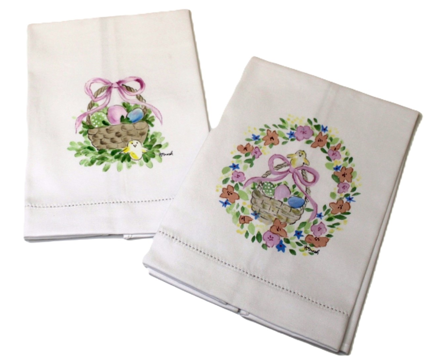HAND-PAINTED TEA TOWEL BY HALEY BUSH
