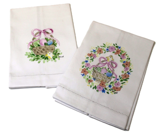 HAND-PAINTED TEA TOWEL BY HALEY BUSH