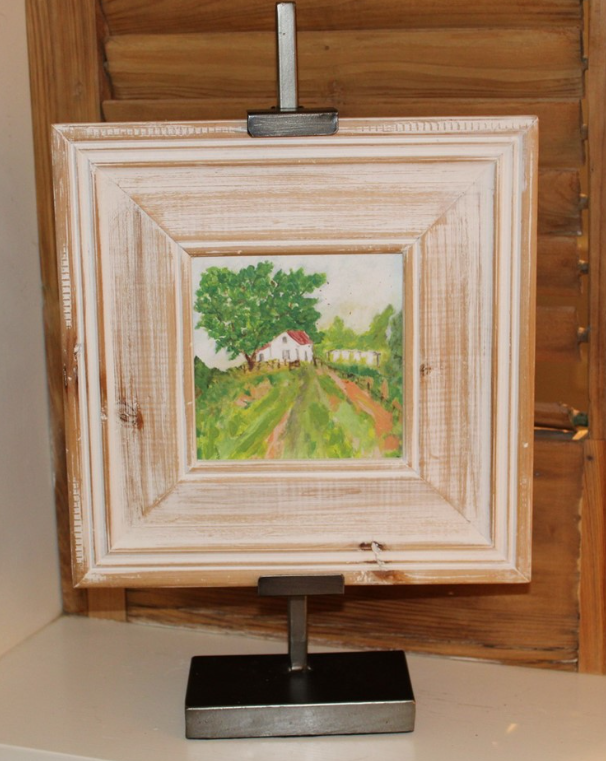 BRONZE METAL ARTIST'S EASEL STAND 5.5"x3.4"x16.5"
