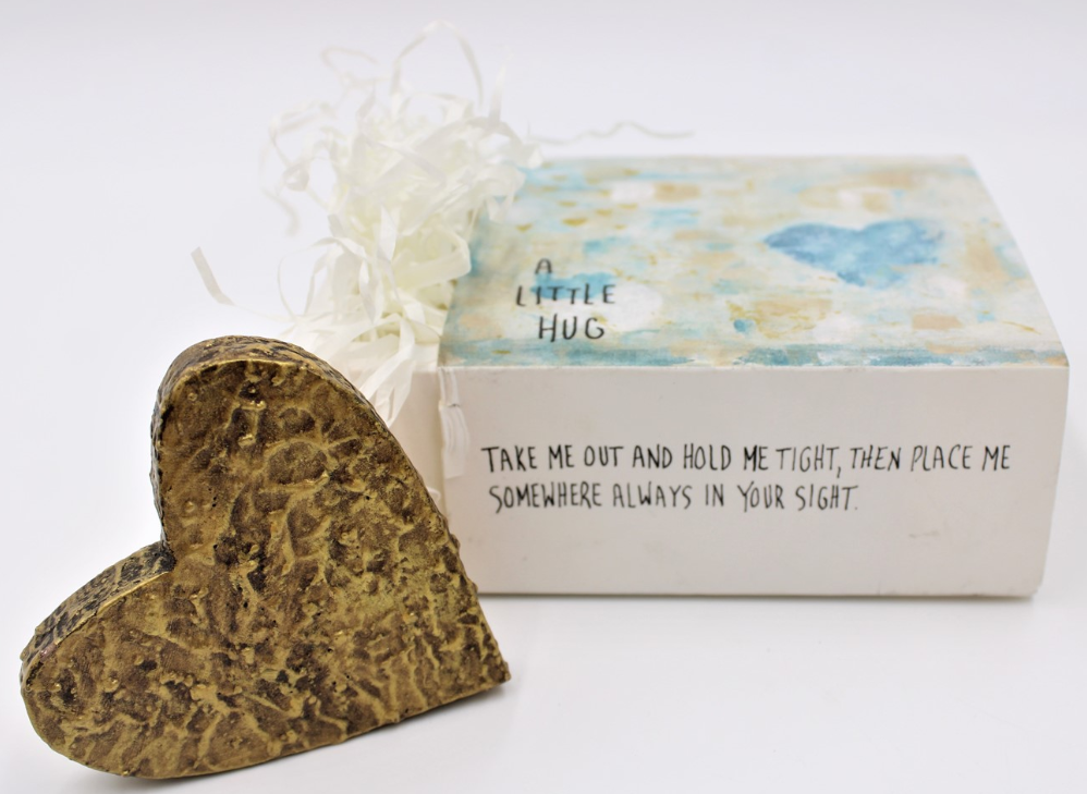 A LITTLE HUG WOOD HEART BY TAWNYA NORTON